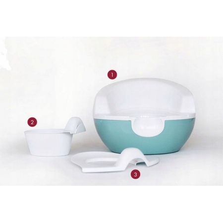 NATY Ekologiczny Nocnik z wymiennymi wkładami biodegradowalnymi NATURE BABYCARE Clean Potty 1 szt
